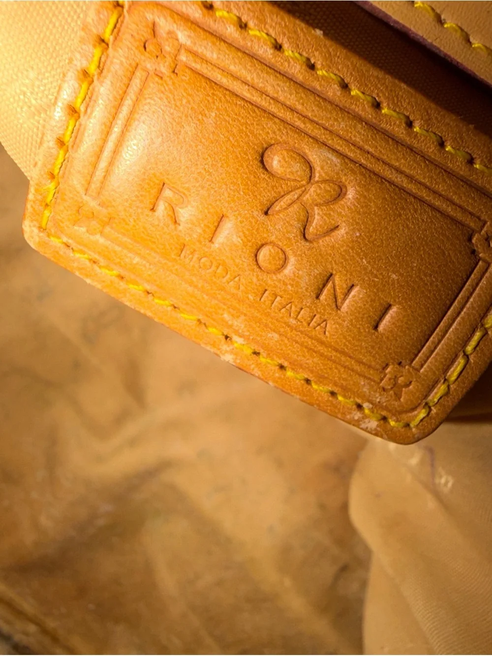 Rioni Signature Natural Dome Handle Bag